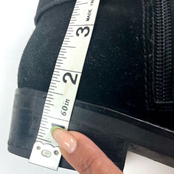 Marc Fisher Black Parole Buckle Moto Boots - Picture 10 of 10